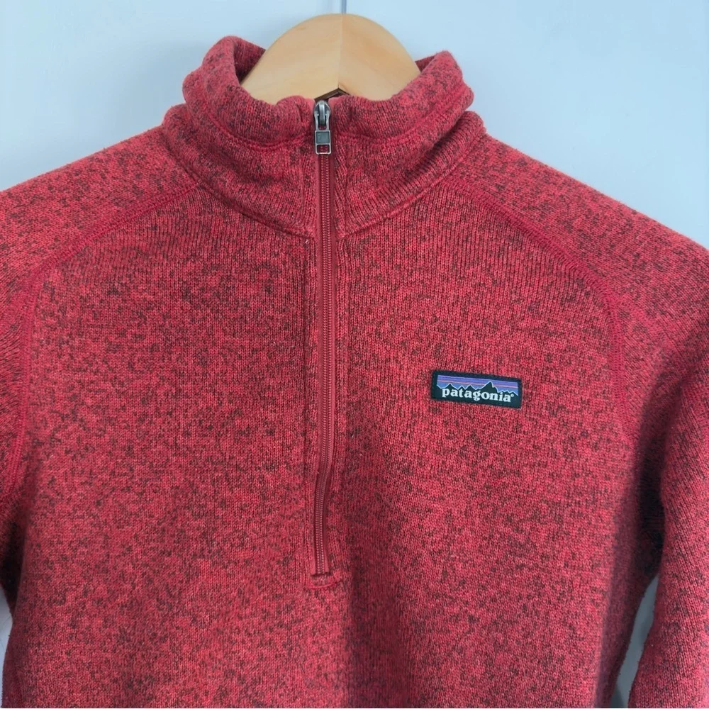 Patagonia Better Sweater 1/4 zip in Red Size: Small - Picture 3 of 5